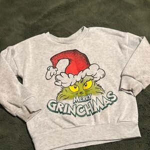 Gray Merry Grinchmas Sweatshirt